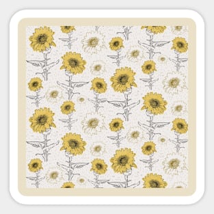 Sunflower Pattern Sticker